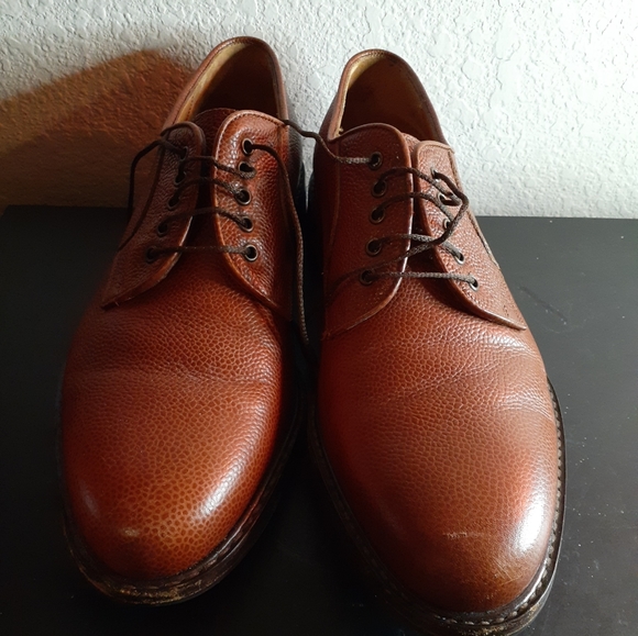 GORGEOUS PRELOVED Salvatore Ferragamo Made in Italy Caramel Leather Men 7.5 Shoe